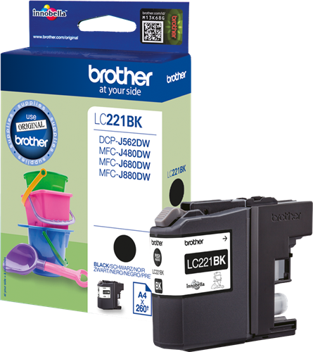 CARTUCHO BROTHER LC221 NEGRO 260PG